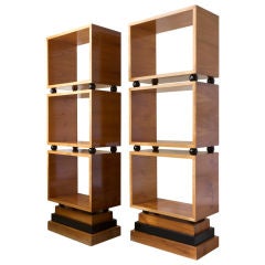 3 boxed tier etagere bookcases
