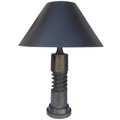 Metal Corkscrew Lamp