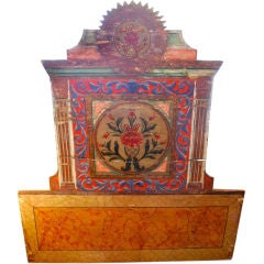 Italian Painted Headboard 18th Century
