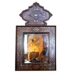 Early 19th Century Sicilian Mother of Pearl Inlaid Mirror