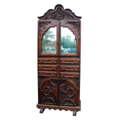 Antique 18th Century Mexican Spanish Colonial Chippendale Armoire