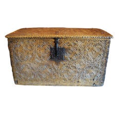 16th or early 17th Century Spanish Chest with Moorish influence