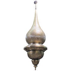 Tall Beautiful Moroccan Brass Lantern