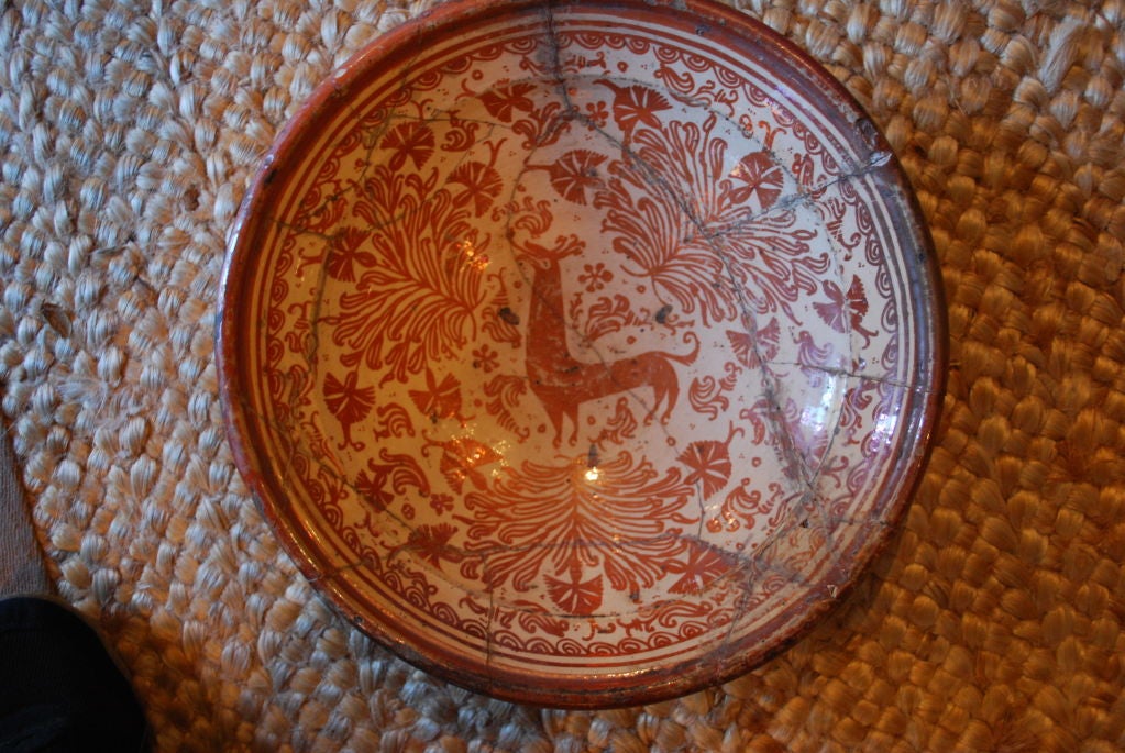 17th Century Hispano Moresque Copper Luster Charger