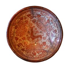 17th Century Hispano Moresque Copper Luster Charger