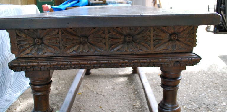 18th Century and Earlier Museum Quality 17th C Spanish Console Table Walnut