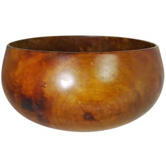 Antique 19th C Hawaiian Koa Wood Bowl