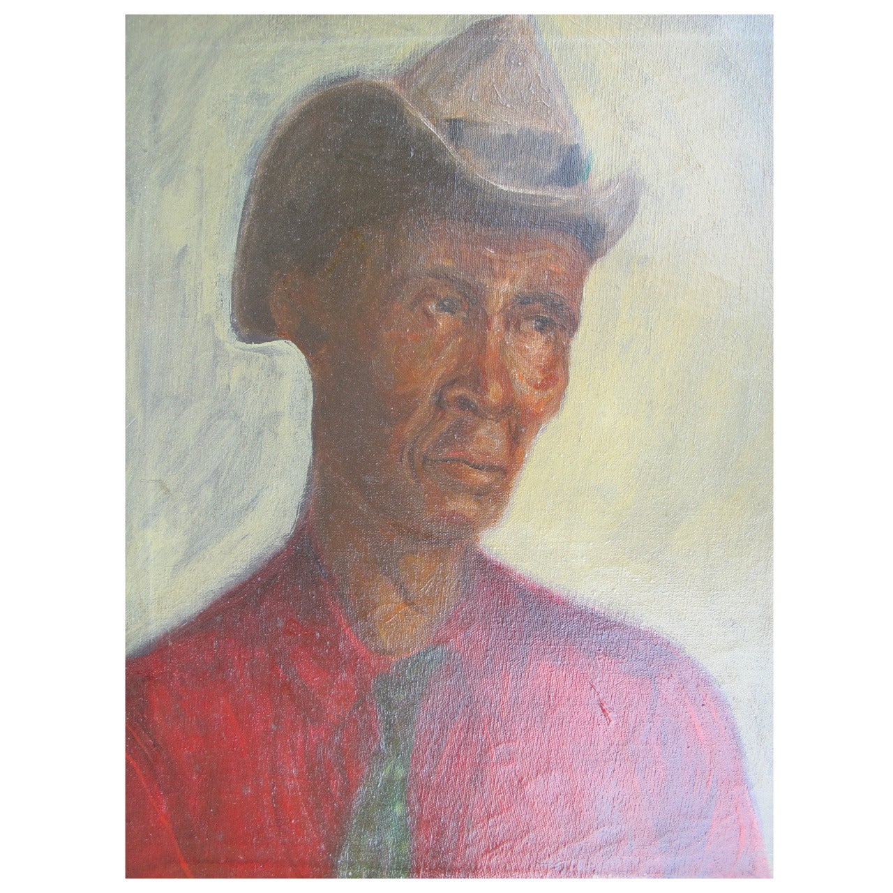 1930s Portrait of a Man in Hat For Sale