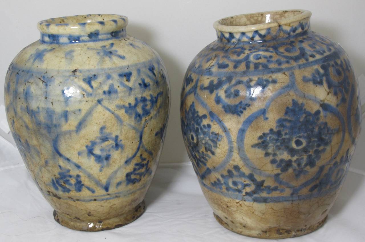 Very early beautiful spice jars from the mid 1600's.