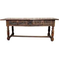 Excellent 17th Century Spanish Console Library Table