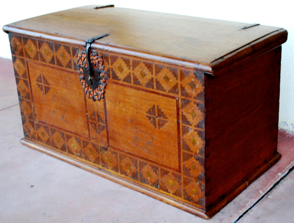 Mexican Beautiful 18th Century Spanish Colonial Chest