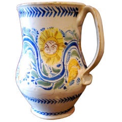 Beautiful 19th Century Spanish Pitcher