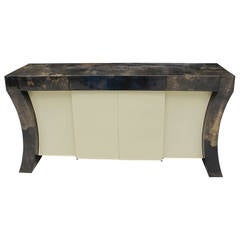 Karl Springer Lacquered Goat Hide Sideboard or Console 8