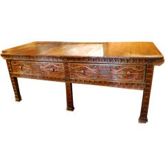 Antique Massive Beautiful 19th Century  Spanish Colonial Console Table