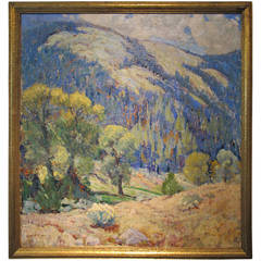 Taos School Painting, Oil on Canvas by Howe Williams