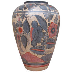 Very Large Mexican Tonala Vessel Vase