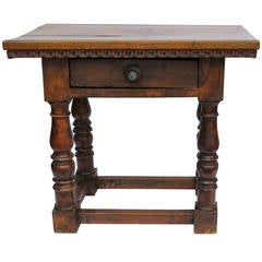 18th Century Italian Walnut Side Table