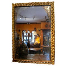 Large 18th Century Gilded Spanish Colonial Mirror