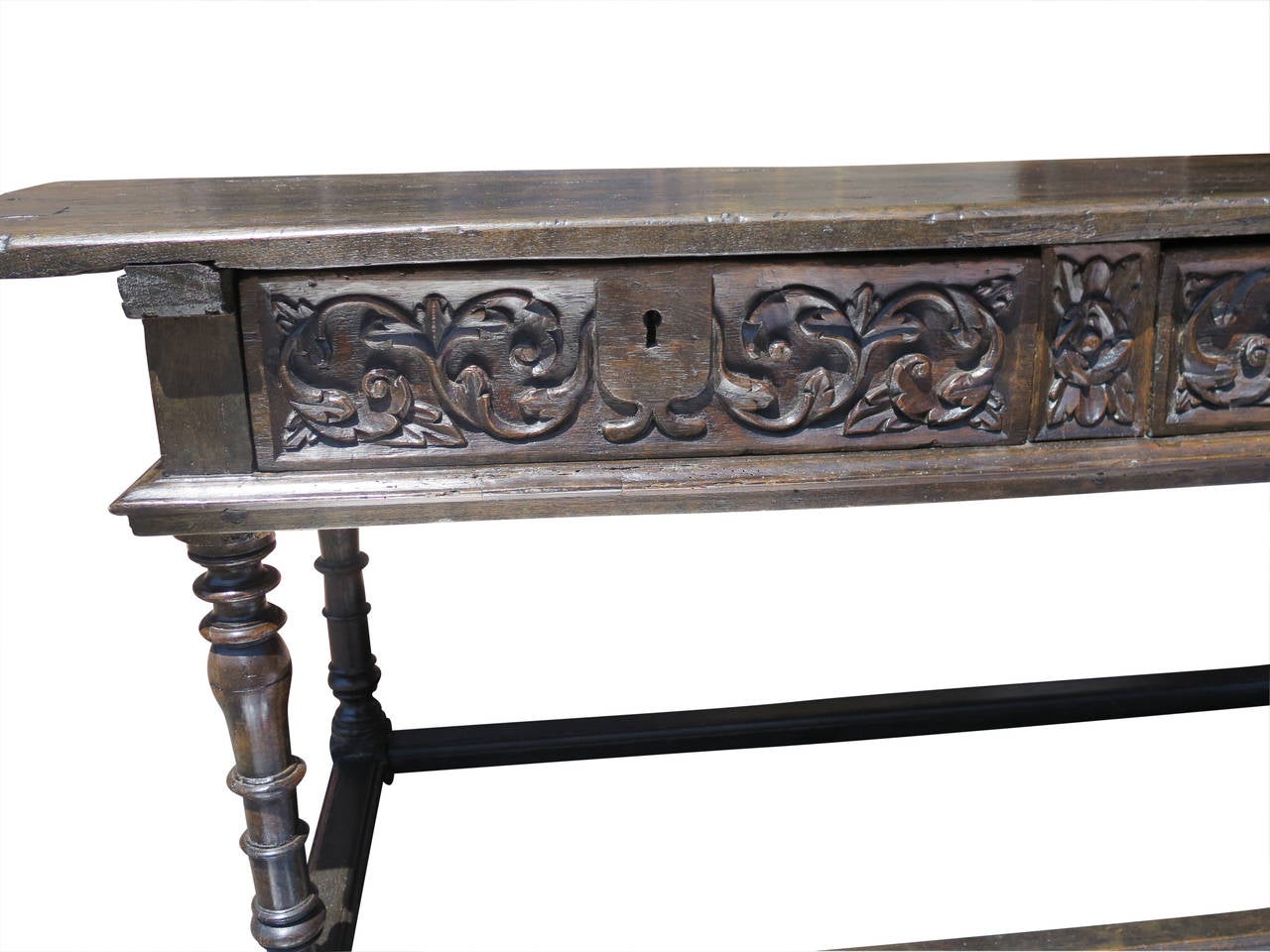 18th Century and Earlier Excellent, 17th Century Spanish Baroque Console Table