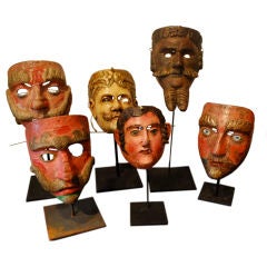 19th Century Guatemalan Masks Collection
