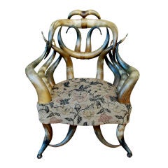 Beautiful Wenzel Friedrich Horn Armchair