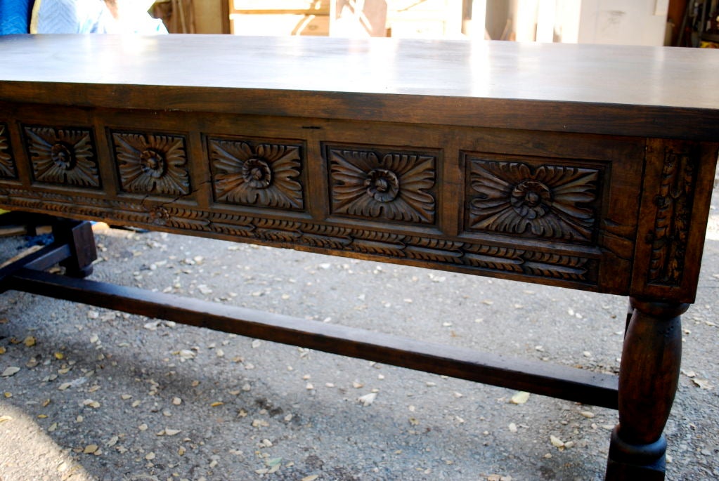 17th Century Walnut Spanish Console Table Museum Quality 2