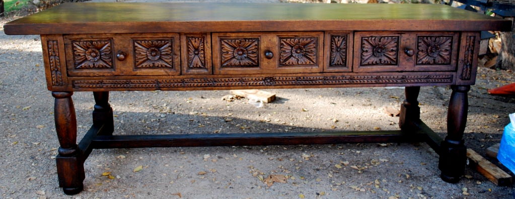 17th Century Walnut Spanish Console Table Museum Quality 3