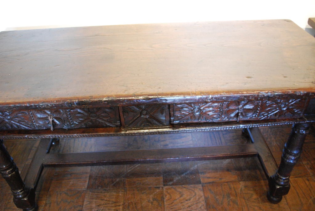 18th Century and Earlier Beautiful 17th/ 18th Century Spanish Console Table