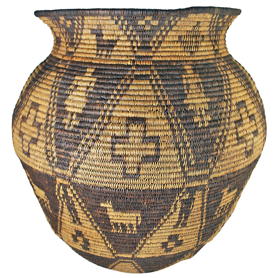 Yavapai Basketry Olla Early 20th Century