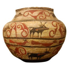 Beautiful Zuni Polychrome Water Jar 1890
