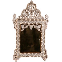 Antique Syrian Mother of Pearl Mirror