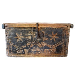 New Mexican Chest Taos Pueblo Late 18th Century