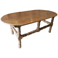 18th Century Spanish Colonial Mexican Sabino Wood Center Table