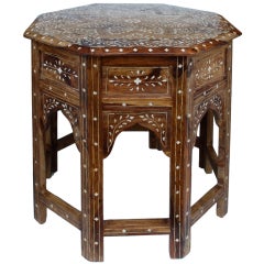 Anglo Indian Inlay Side Table