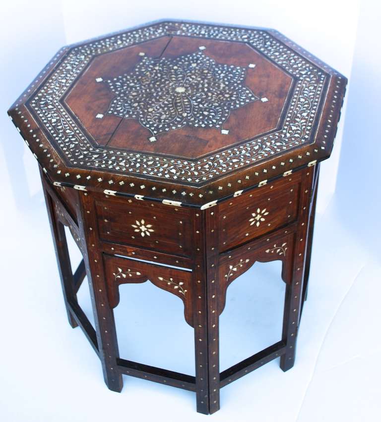19th Century Anglo-Indian Inlay Table