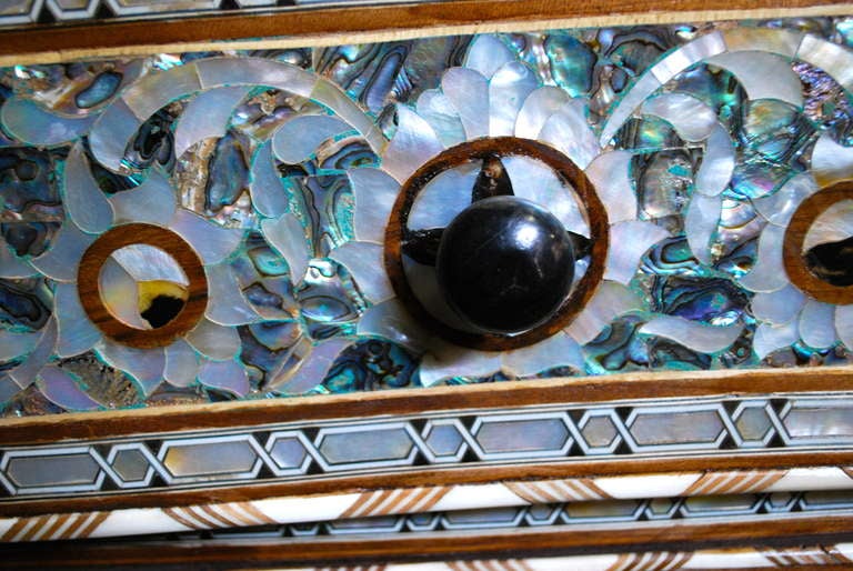 20th Century Syrian Mother of Pearl and Abalone Dresser