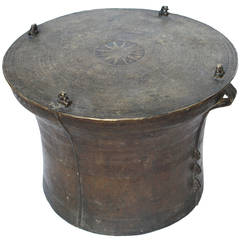 19th Century Southeast Asian Bronze, Rain Drum Makes Excellent Table