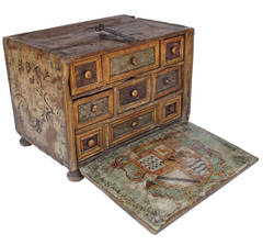 18th Century Spanish Colonial Table-Top Varqueno