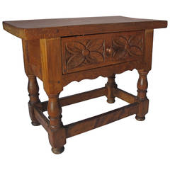 Spanish Side Table in Walnut 7