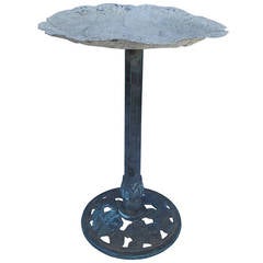 French Metal Lilly Pad Garden Table