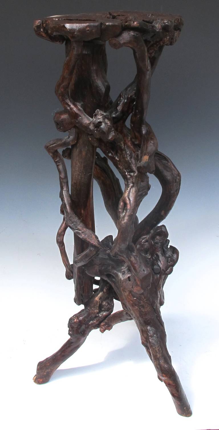 Interesting Nakashima Style Root Table or Pedestal