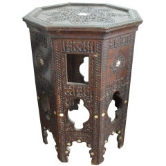 19th Century Syrian Octagonal Table Gueridon