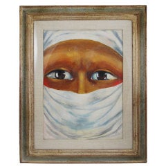 Dorothy Brett "Taos Pueblo Woman" Oil
