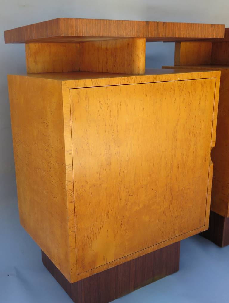 Stunning and Rare, Art Deco Pair of Andrew Szoeke Cabinets 2