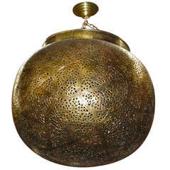Very Fine Brass Moroccan Chandelier Lantern Pendant