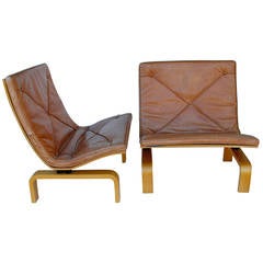 Pair of Poul Kjaerholm PK-27 Easy Chairs