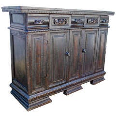 Antique Exceptional 16th Century Italian Walnut Credenza