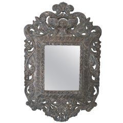 Spanish Colonial Silver Plated Mirror