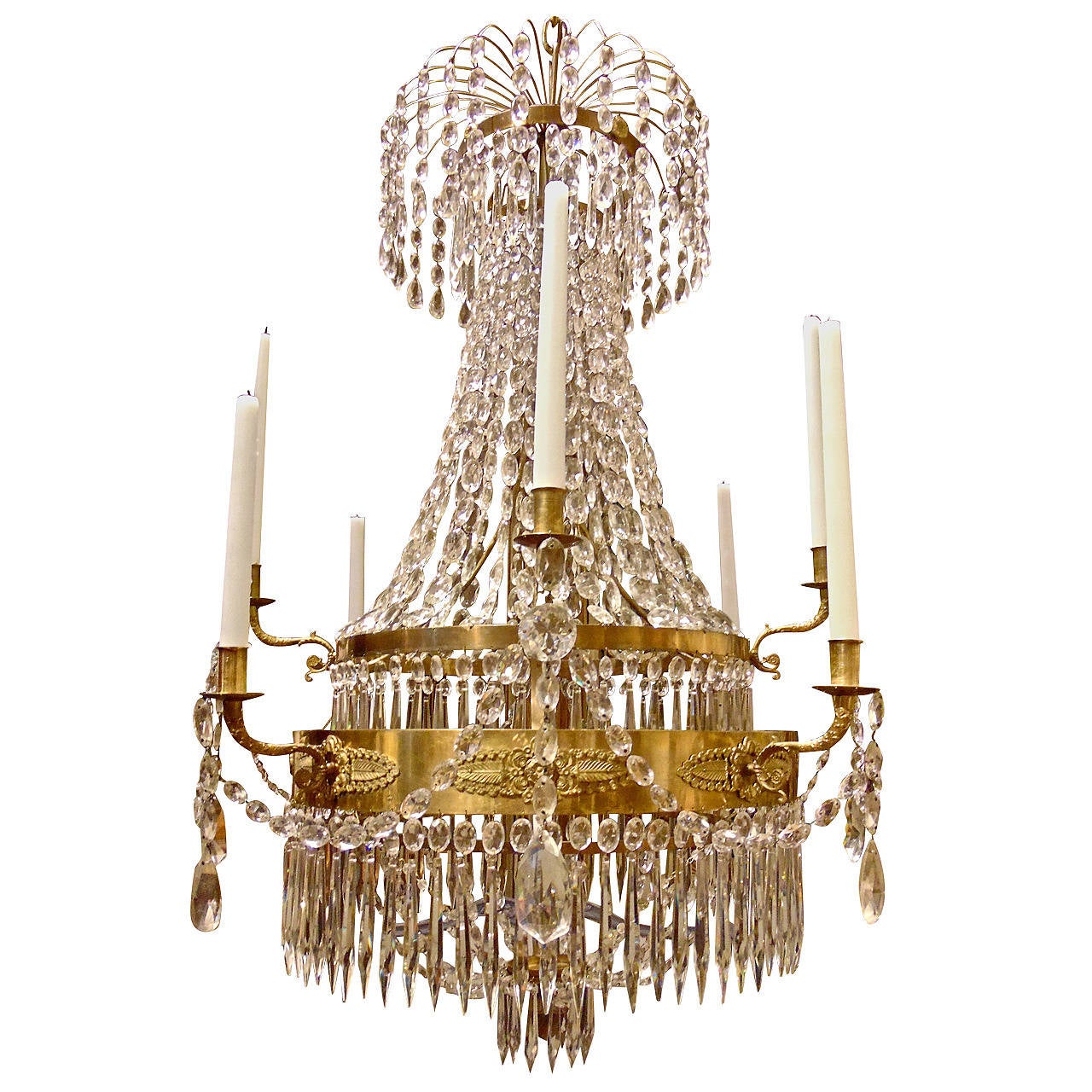 19th Century Swedish Gustavian Chandelier For Sale at 1stdibs