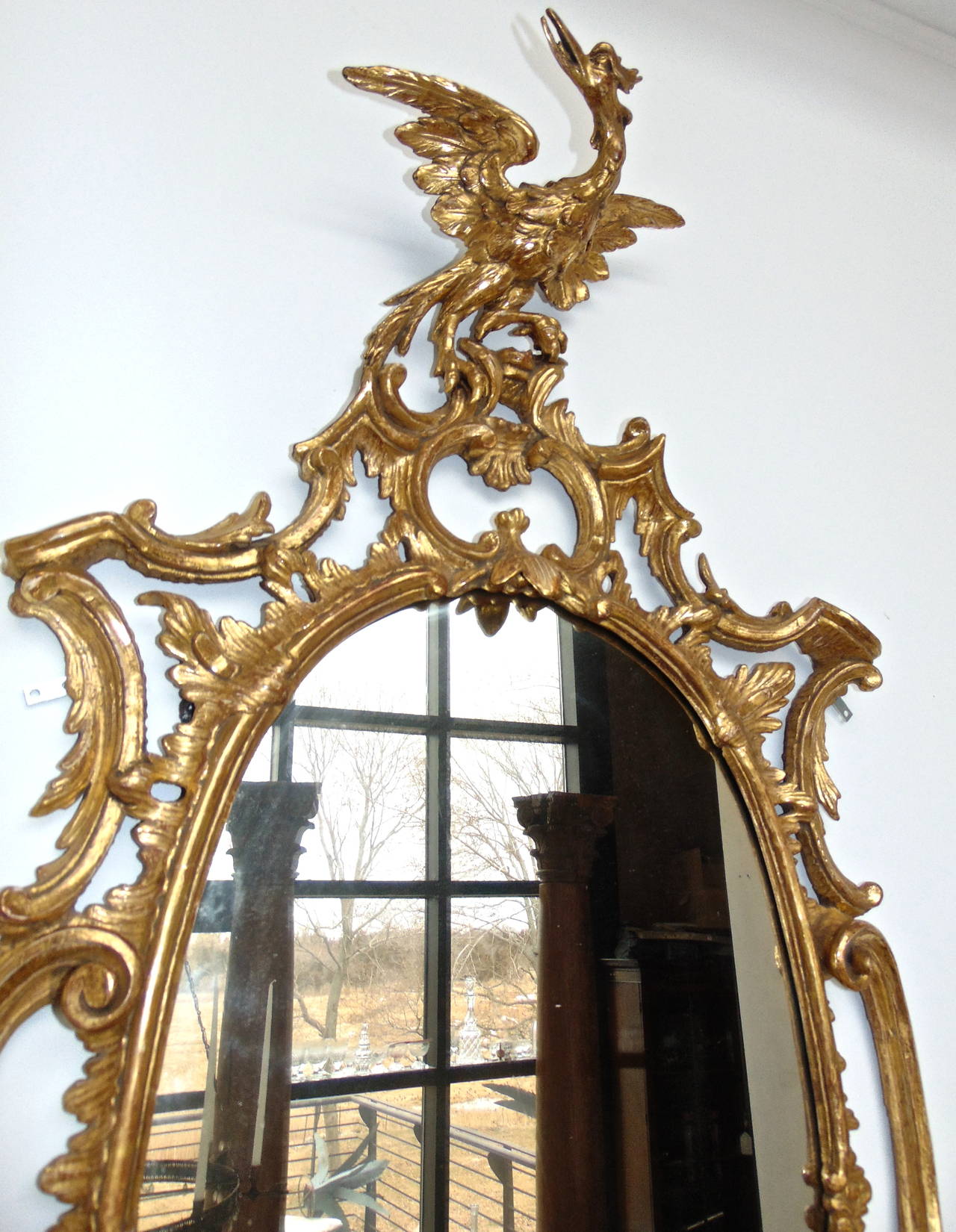 gold bird mirror